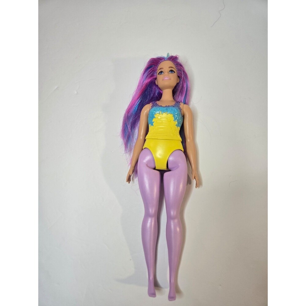 2021 Curvy Plus Size Genuine Barbie Doll With Unicorn Hair